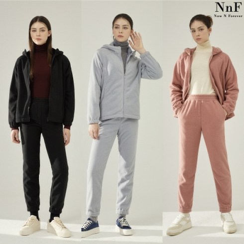 전문가 추천 NnF 여성 23FW 플리스 집업 세트 2종  추천상품