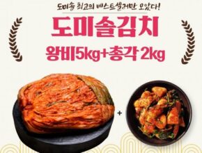 놓치면 후회할 도미솔김치 4총각2파1만두3종총11.75kg 베스트5